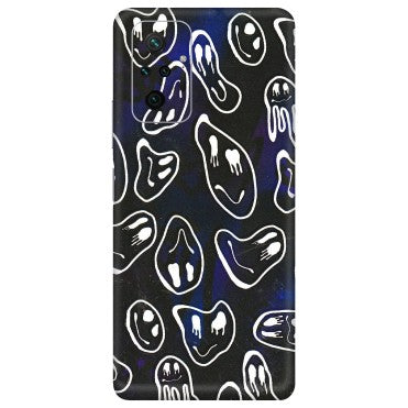 Xiaomi Redmi Phone Skins (All Models) - Distorted Smileys - 3D Embossed Finish (L-92) Redmi Note 10 Pro