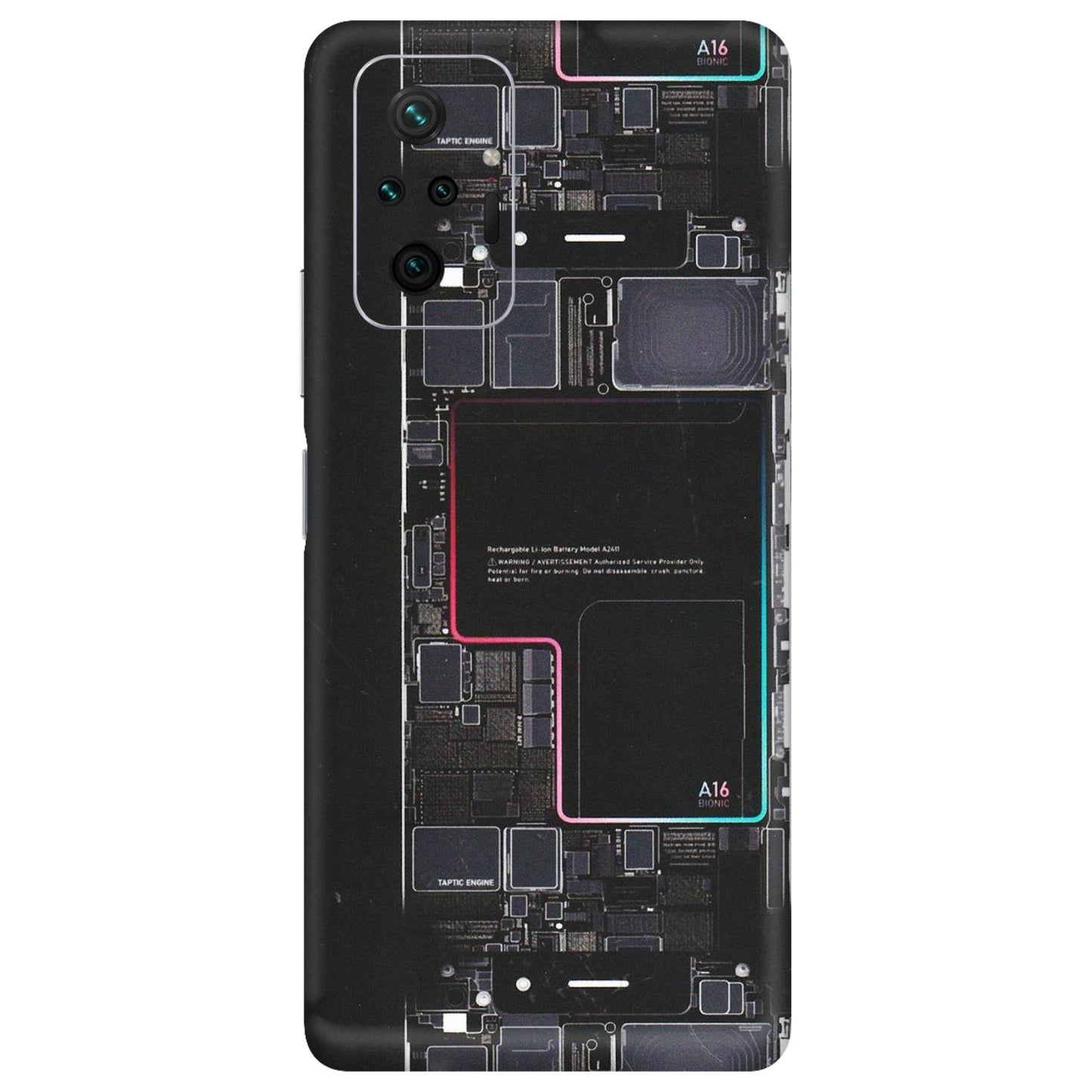Xiaomi Redmi Phone Skins (All Models) - Motherboard Circuit Layout - Matte Finish (M-117) Redmi Note 10 Pro