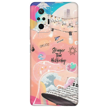 Xiaomi Redmi Phone Skins (All Models) - Stronger Then Yesterday - Matte Finish (M-128) Redmi Note 10 Pro