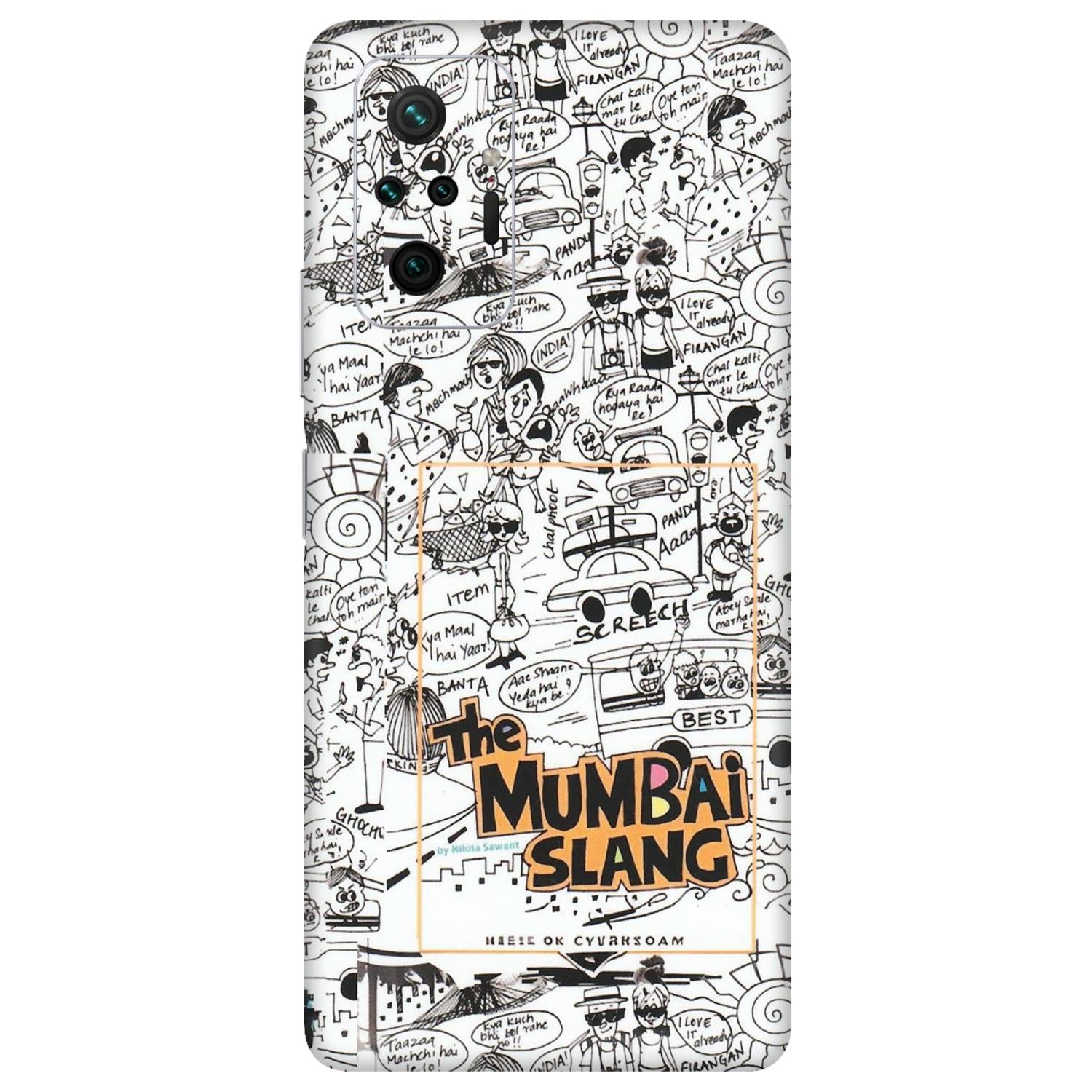 Xiaomi Redmi Phone Skins (All Models) - The Mumbai Slang - Matte Finish (M-142) Redmi Note 10 Pro