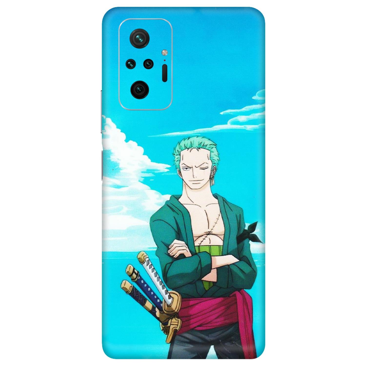 Xiaomi Redmi Phone Skins (All Models) - Cool Swordman Zoro Anime - Matte Finish (M-143) Redmi Note 10 Pro