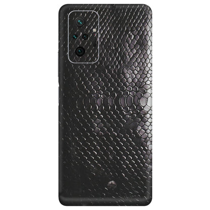 Xiaomi Redmi Phone Skins (All Models) - Black Snack Leather - Matte Finish (M-147) Redmi Note 10 Pro