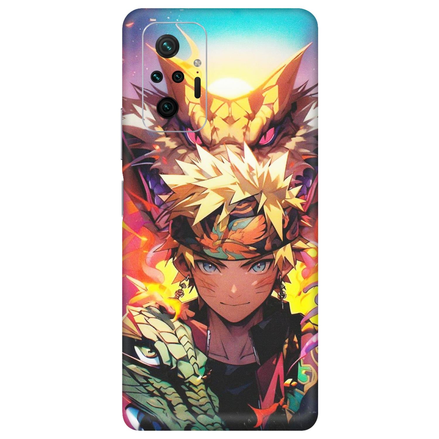 Xiaomi Redmi Phone Skins (All Models) - Angry Naruto Anime - Matte Finish (M-148) Redmi Note 10 Pro