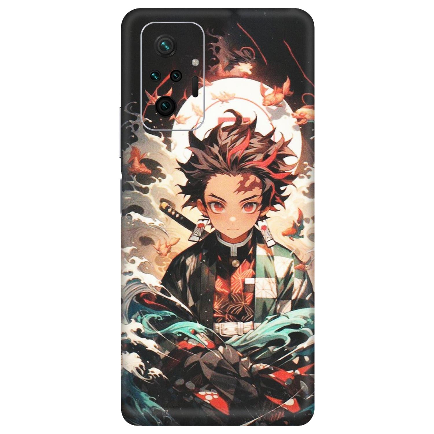 Xiaomi Redmi Phone Skins (All Models) - Tanjiro Demon Slayer Anime - Matte Finish (M-158) Redmi Note 10 Pro
