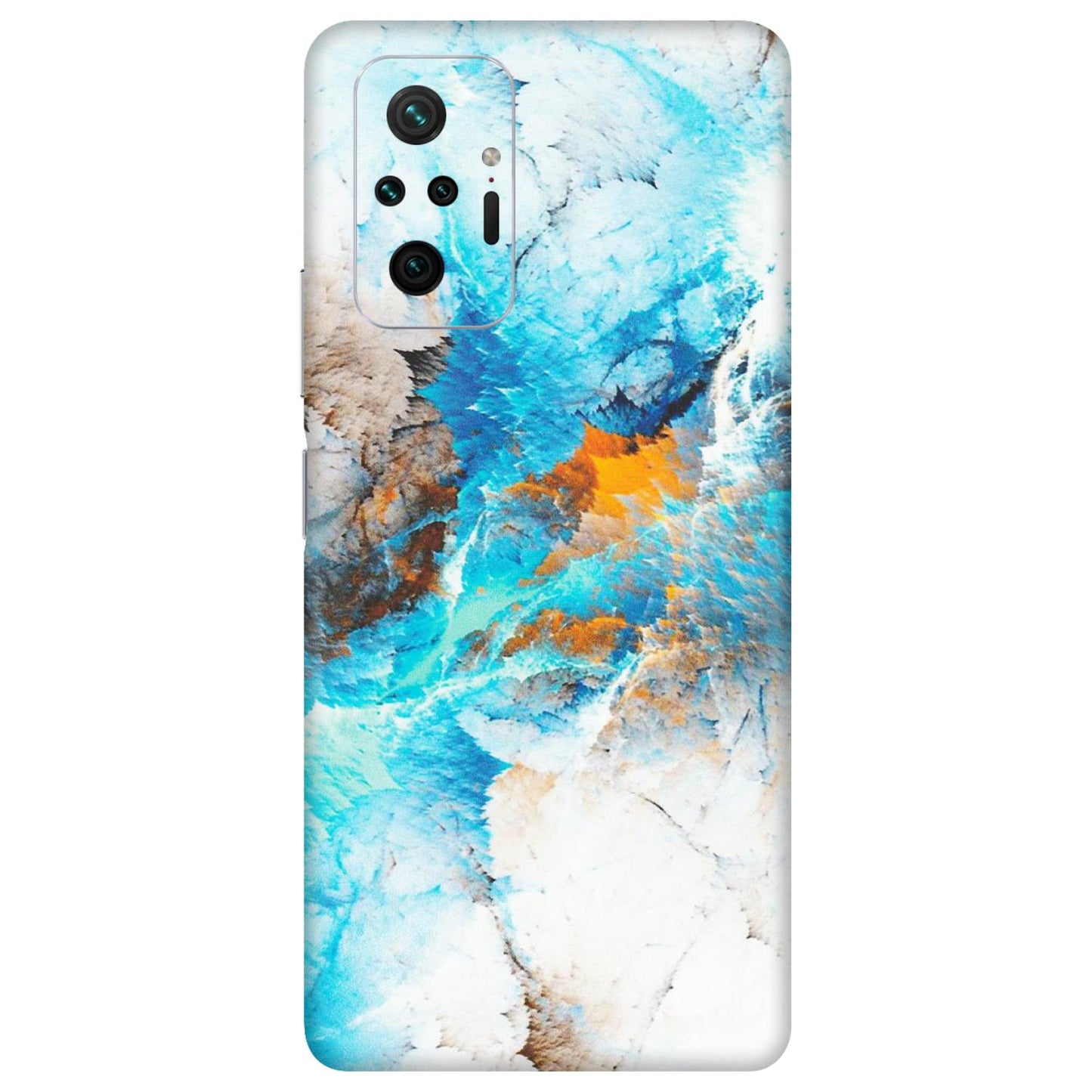 Xiaomi Redmi Phone Skins (All Models) - Blue Waves Abstract - Matte Finish (M-19) Redmi Note 10 Pro