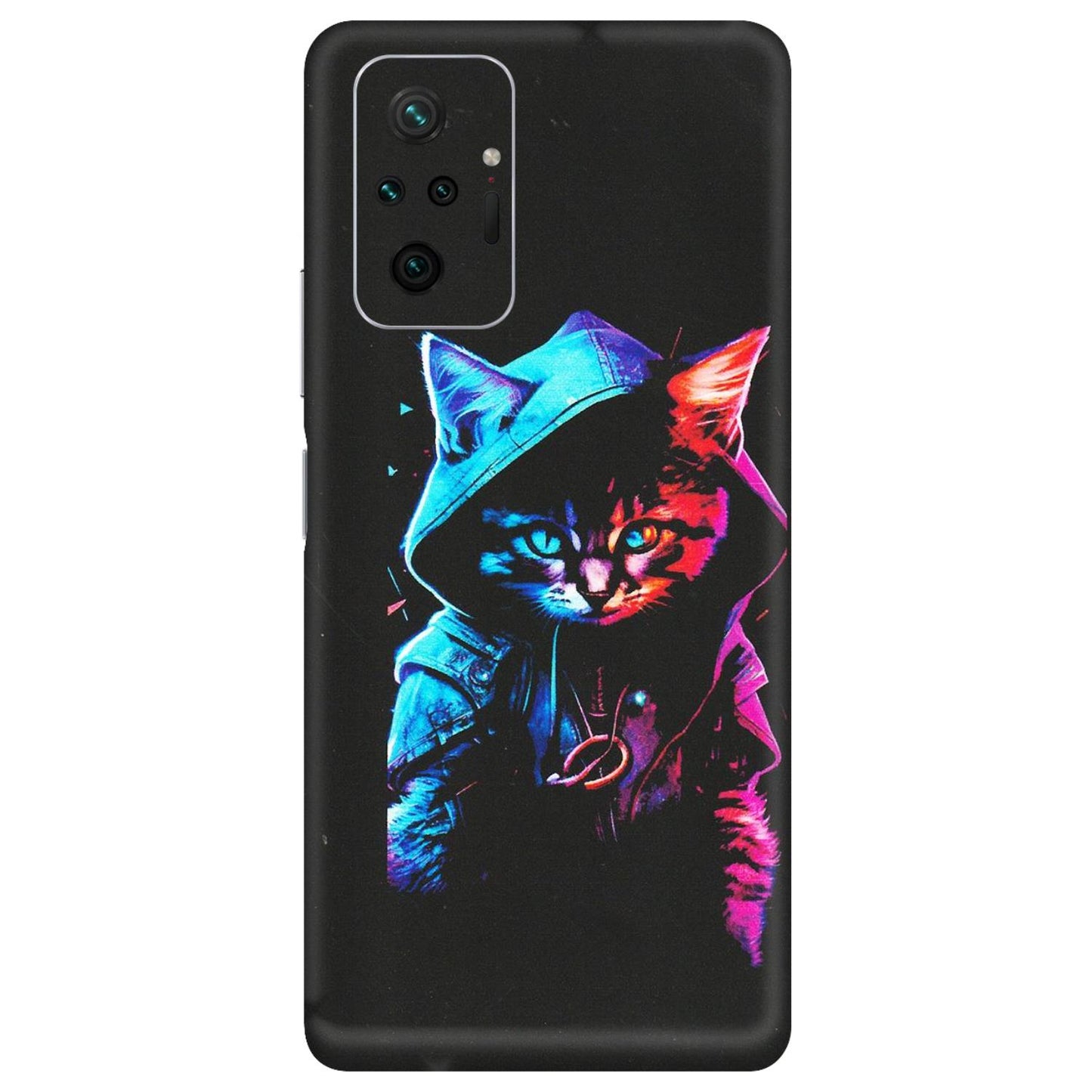 Xiaomi Redmi Phone Skins (All Models) - Cyberpunk Cat - Matte Finish (M-45) Redmi Note 10 Pro