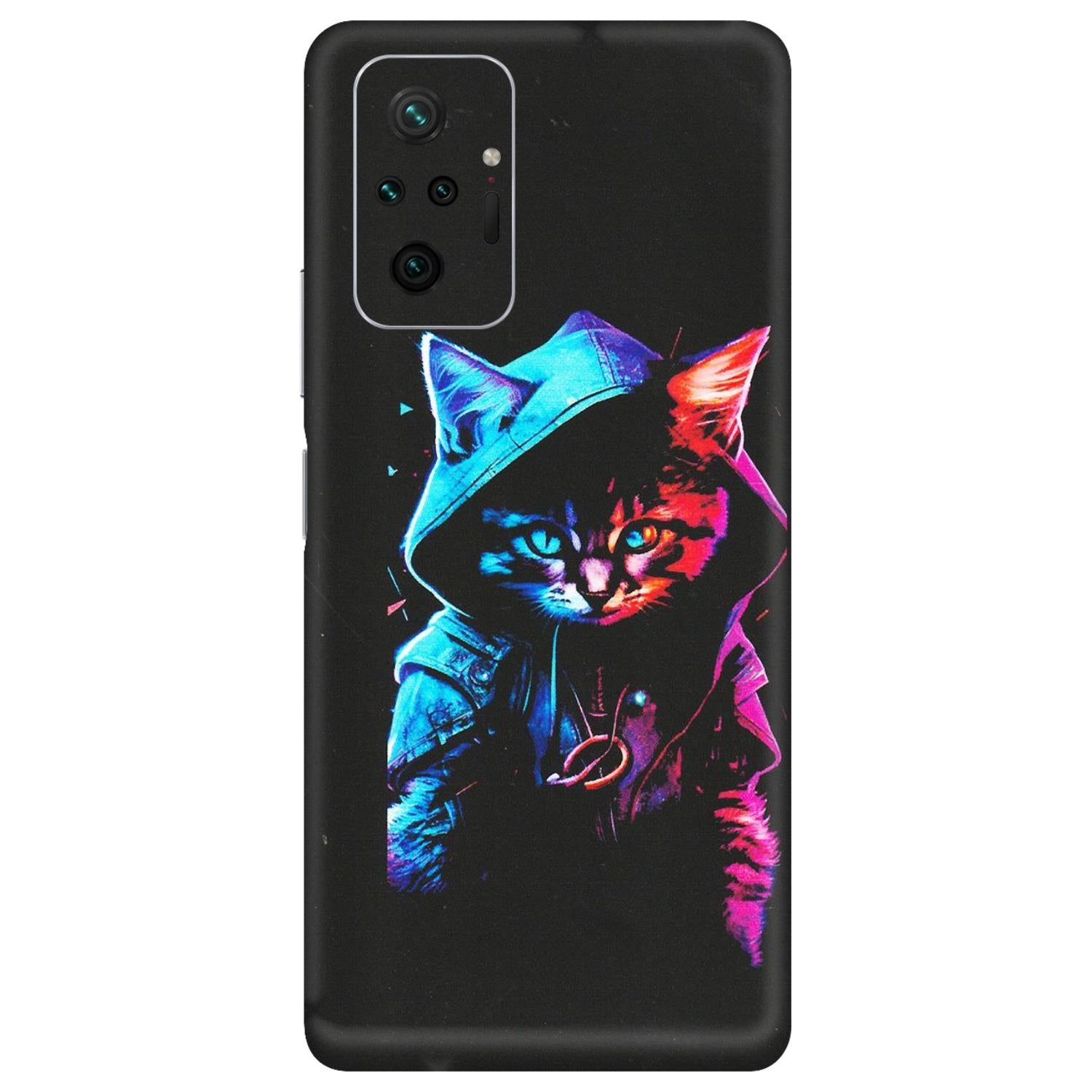 Xiaomi Redmi Phone Skins (All Models) - Cyberpunk Cat - Matte Finish (M-45) Redmi Note 10 Pro