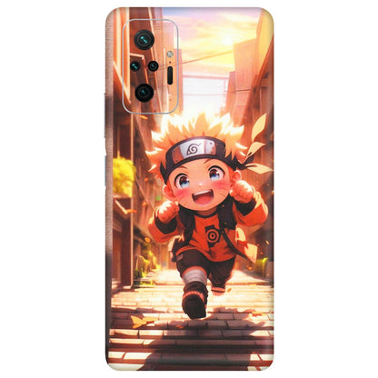 Xiaomi Redmi Phone Skins (All Models) - Naruto Cute Toon Running - Matte Finish (M-04) Redmi Note 10 Pro