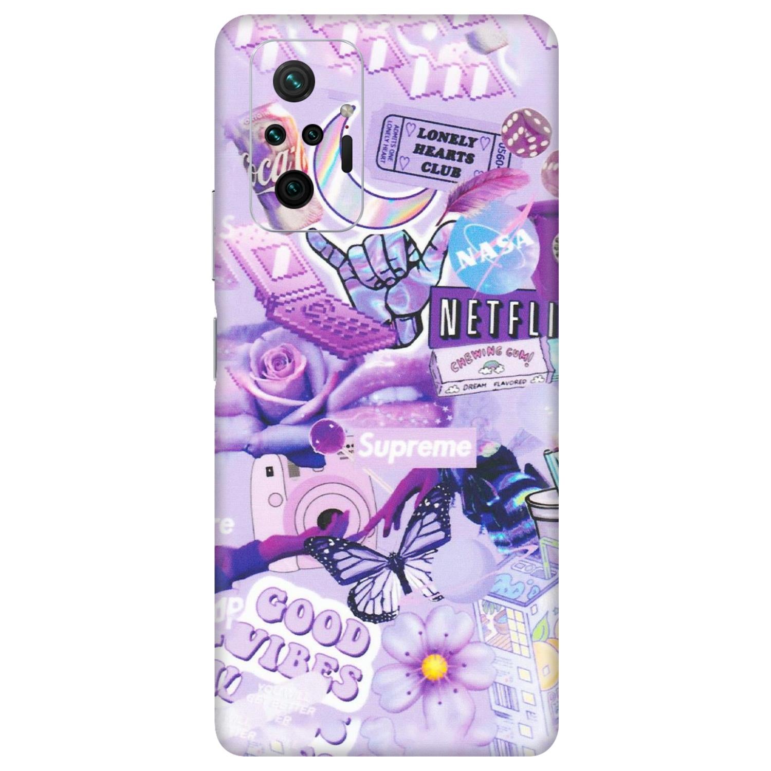 Xiaomi Redmi Phone Skins (All Models) - Supreme Purple Magic - Matte Finish (M-88) Redmi Note 10 Pro
