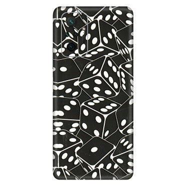 Xiaomi Redmi Phone Skins (All Models) - Big Black Dices - 3D Embossed Finish (L-106) Redmi Note 10 Pro Max