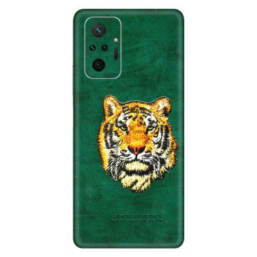 Xiaomi Redmi Phone Skins (All Models) - Leather Feel Tiger - 3D Embossed Finish (L-111) Redmi Note 10 Pro Max