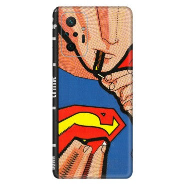 Xiaomi Redmi Phone Skins (All Models) - Superman Sutta - 3D Embossed Finish (L-130) Redmi Note 10 Pro Max