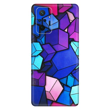 Xiaomi Redmi Phone Skins (All Models) - Cube Doodle - 3D Embossed Finish (L-141) Redmi Note 10 Pro Max