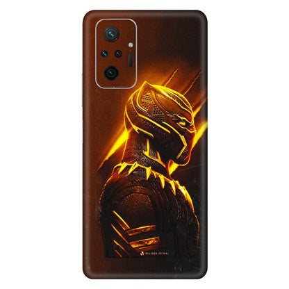 Xiaomi Redmi Phone Skins (All Models) - Gold Black Panther - 3D Embossed Finish (L-181) Redmi Note 10 Pro Max