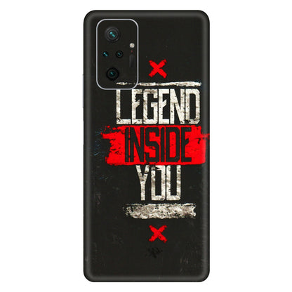 Xiaomi Redmi Phone Skins (All Models) - Legend Inside You - 3D Embossed Finish (L-186) Redmi Note 10 Pro Max