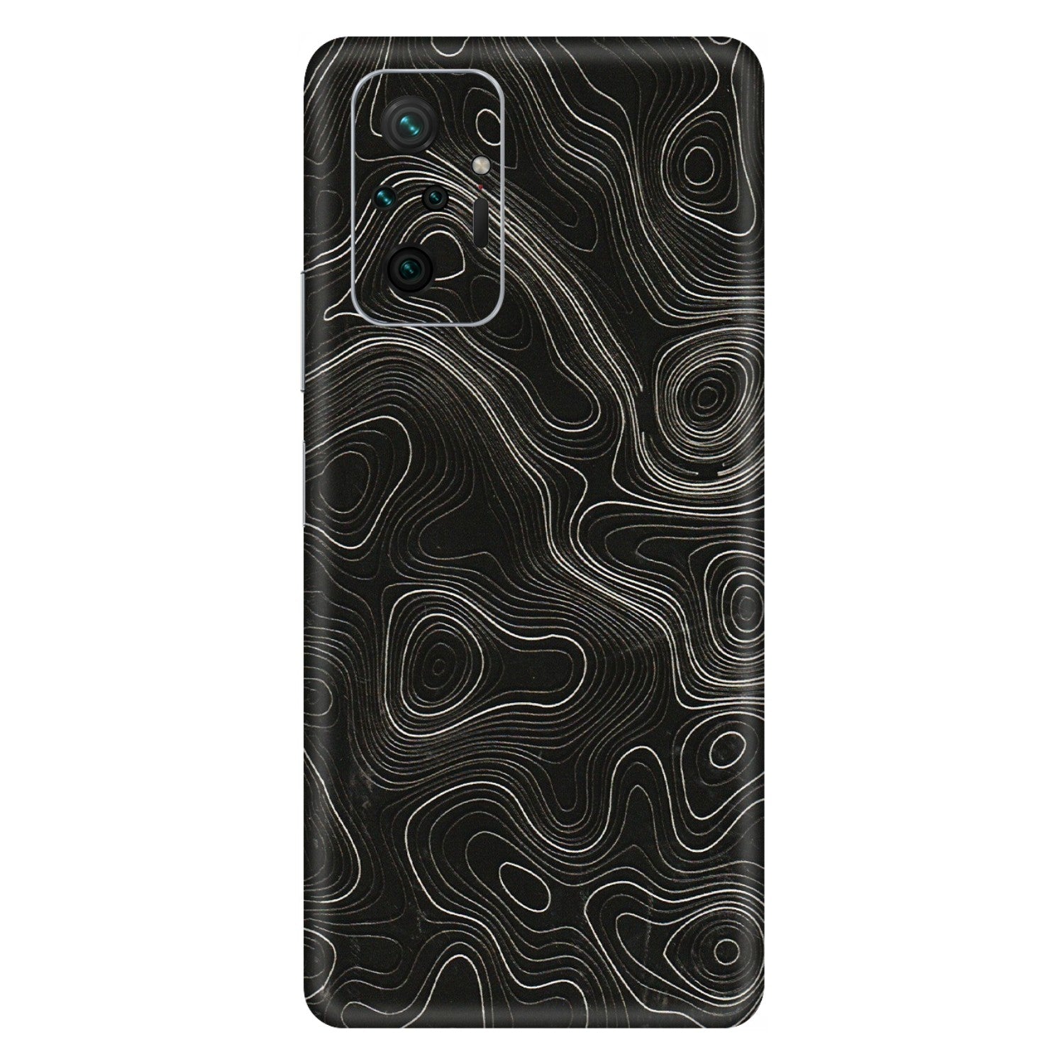 Xiaomi Redmi Phone Skins (All Models) - Black Swirl - 3D Embossed Finish (L-196) Redmi Note 10 Pro Max