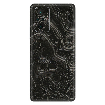 Xiaomi Redmi Phone Skins (All Models) - Black Swirl - 3D Embossed Finish (L-196) Redmi Note 10 Pro Max
