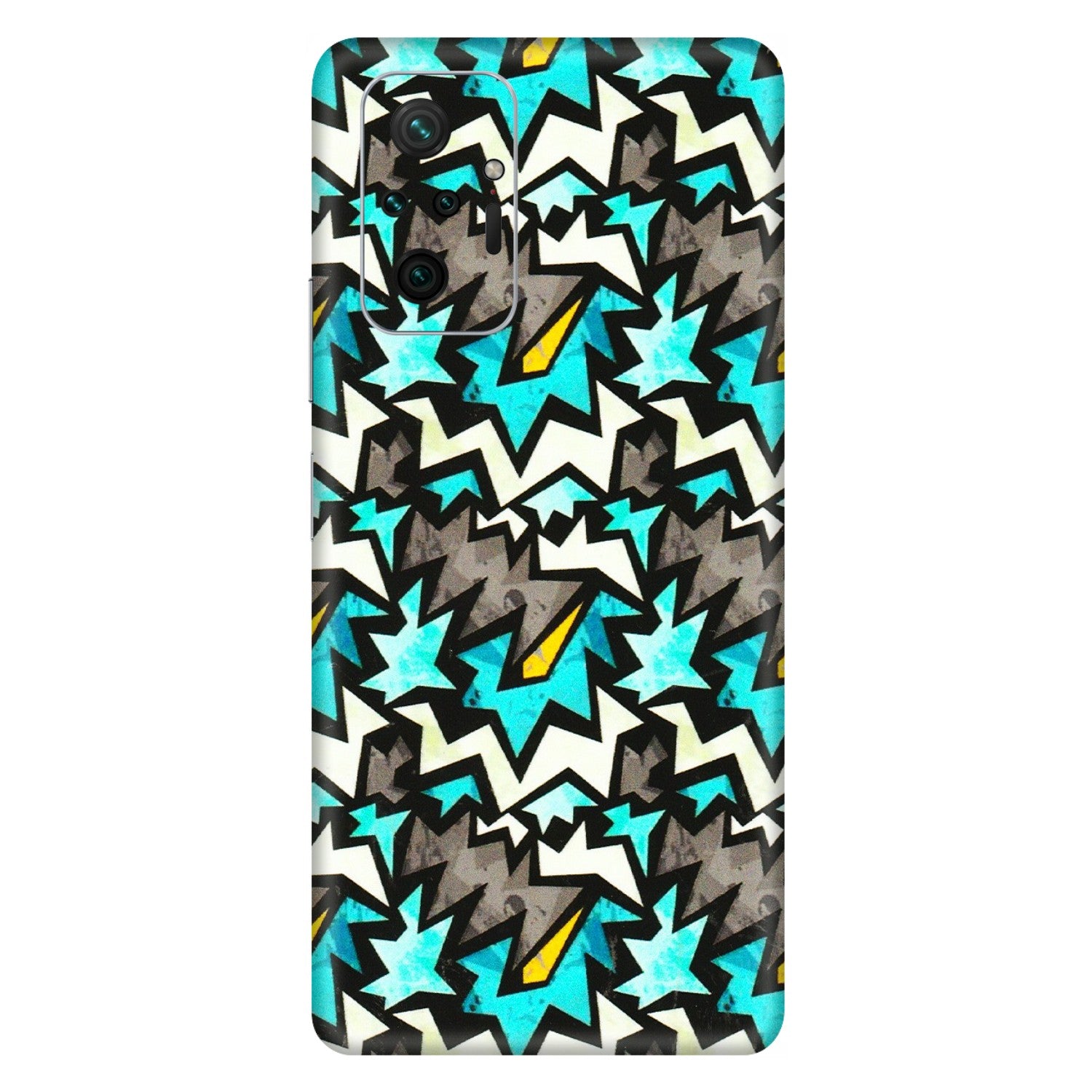 Xiaomi Redmi Phone Skins (All Models) - Funky Zig Zag - 3D Embossed Finish (L-223) Redmi Note 10 Pro Max