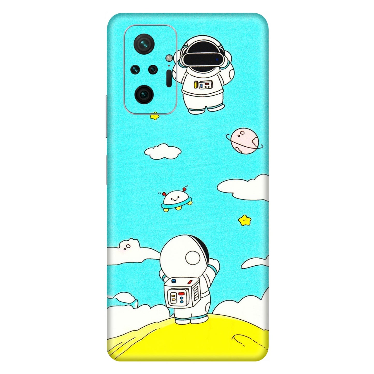Xiaomi Redmi Phone Skins (All Models) - Blue Skies Astro Float - 3D Embossed Finish (L-230) Redmi Note 10 Pro Max