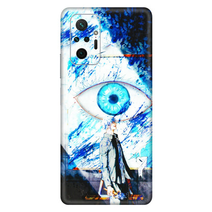 Xiaomi Redmi Phone Skins (All Models) - Gojo Satoru evil eye - 3D Embossed Finish (L-239) Redmi Note 10 Pro Max