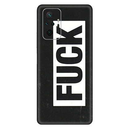 Xiaomi Redmi Phone Skins (All Models) - The F Word - 3D Embossed Finish (L-255) Redmi Note 10 Pro Max