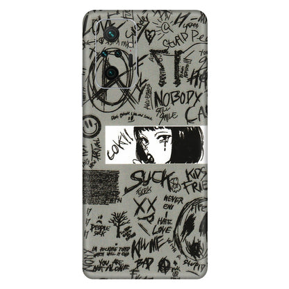 Xiaomi Redmi Phone Skins (All Models) - Never Have Love Anime - 3D Embossed Finish (L-260) Redmi Note 10 Pro Max