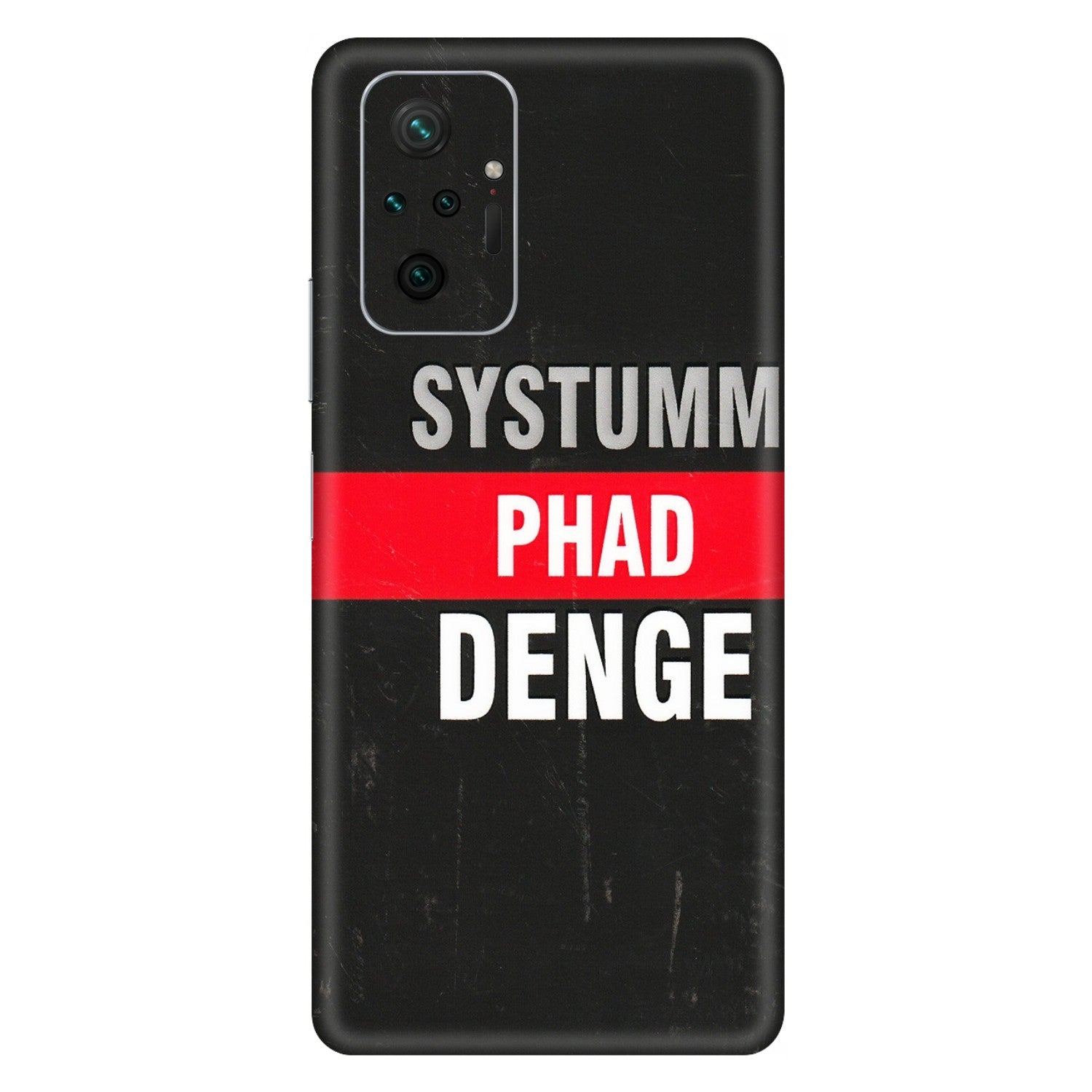 Xiaomi Redmi Phone Skins (All Models) - Systumm Phad Denge - 3D Embossed Finish (L-278) Redmi Note 10 Pro Max