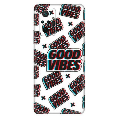 Xiaomi Redmi Phone Skins (All Models) - Good Vibes - 3D Embossed Finish (L-282) Redmi Note 10 Pro Max
