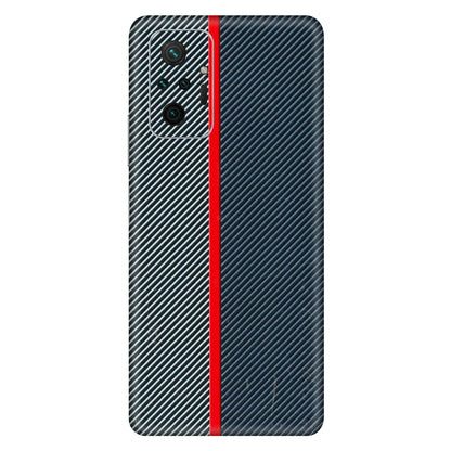 Xiaomi Redmi Phone Skins (All Models) - Blue Sober Lines - 3D Embossed Finish (L-305) Redmi Note 10 Pro Max