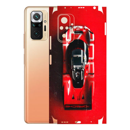 Xiaomi Redmi Phone Skins (All Models) - Red Porsche Car Logo - 3D Embossed Finish (L-315) Redmi Note 10 Pro Max