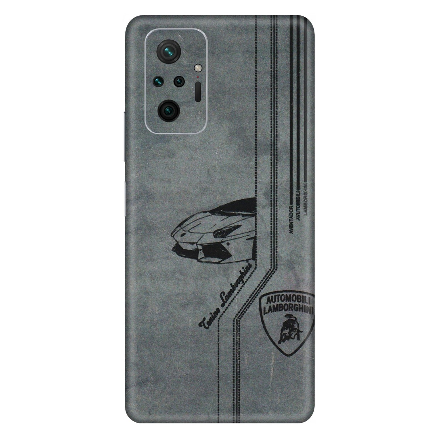 Xiaomi Redmi Phone Skins (All Models) - New Lamborgini Aventador - 3D Embossed Finish (L-321) Redmi Note 10 Pro Max