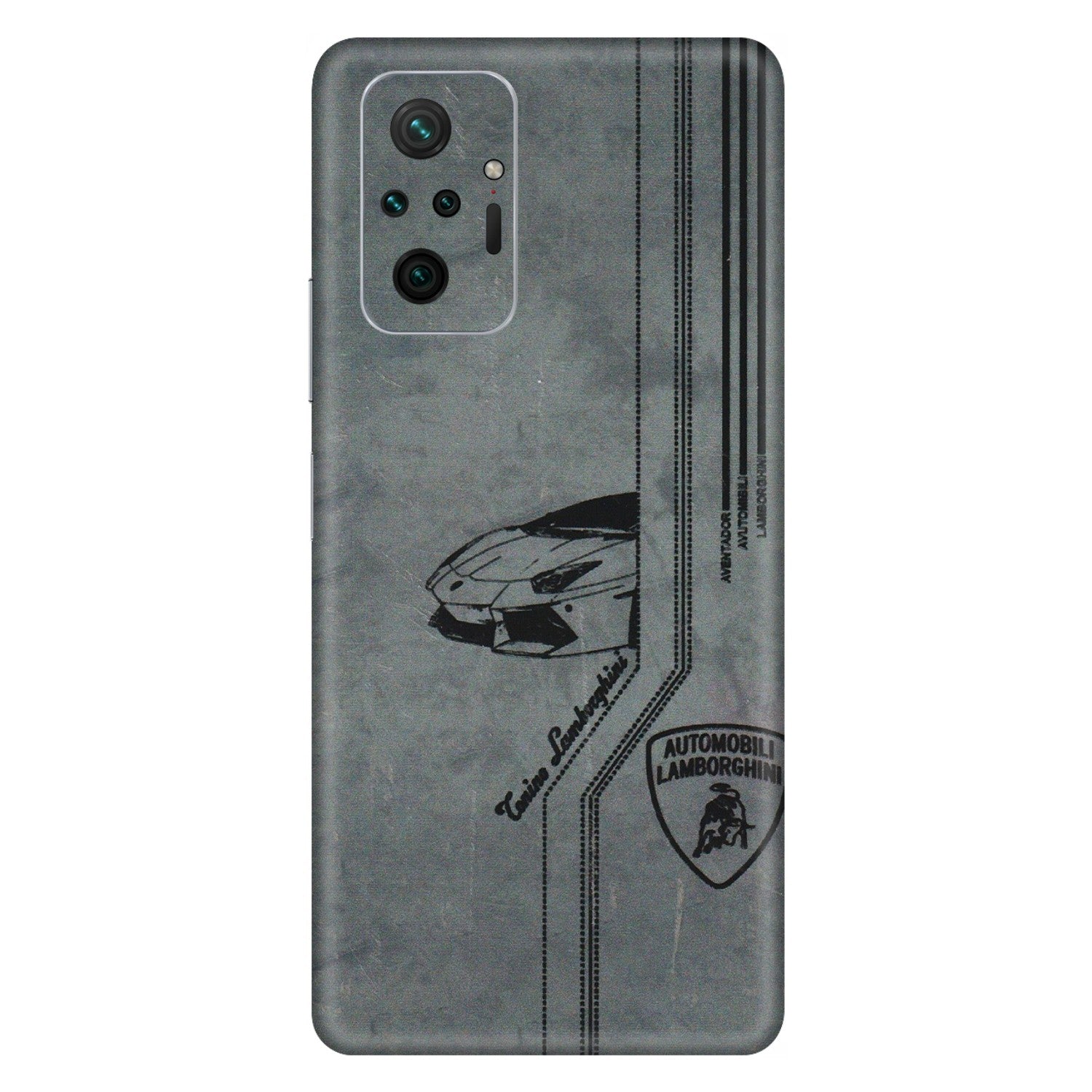 Xiaomi Redmi Phone Skins (All Models) - New Lamborgini Aventador - 3D Embossed Finish (L-321) Redmi Note 10 Pro Max
