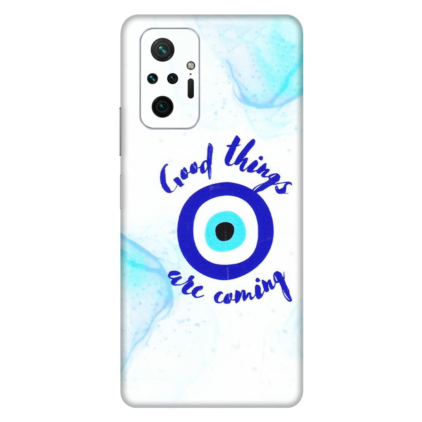 Xiaomi Redmi Phone Skins (All Models) - Evil Eye Good Things Are Coming - 3D Embossed Finish (L-322) Redmi Note 10 Pro Max
