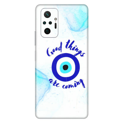 Xiaomi Redmi Phone Skins (All Models) - Evil Eye Good Things Are Coming - 3D Embossed Finish (L-322) Redmi Note 10 Pro Max