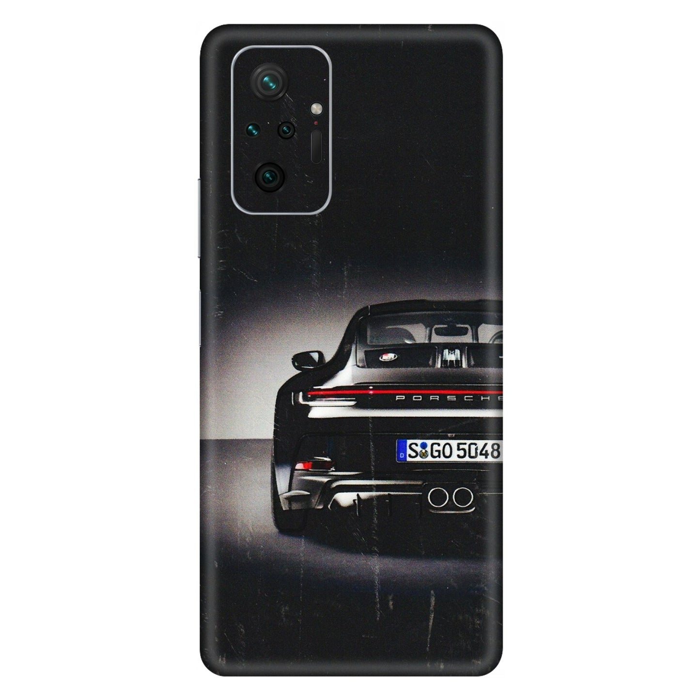 Xiaomi Redmi Phone Skins (All Models) - New Black Porsche GT3 - 3D Embossed Finish (L-327) Redmi Note 10 Pro Max