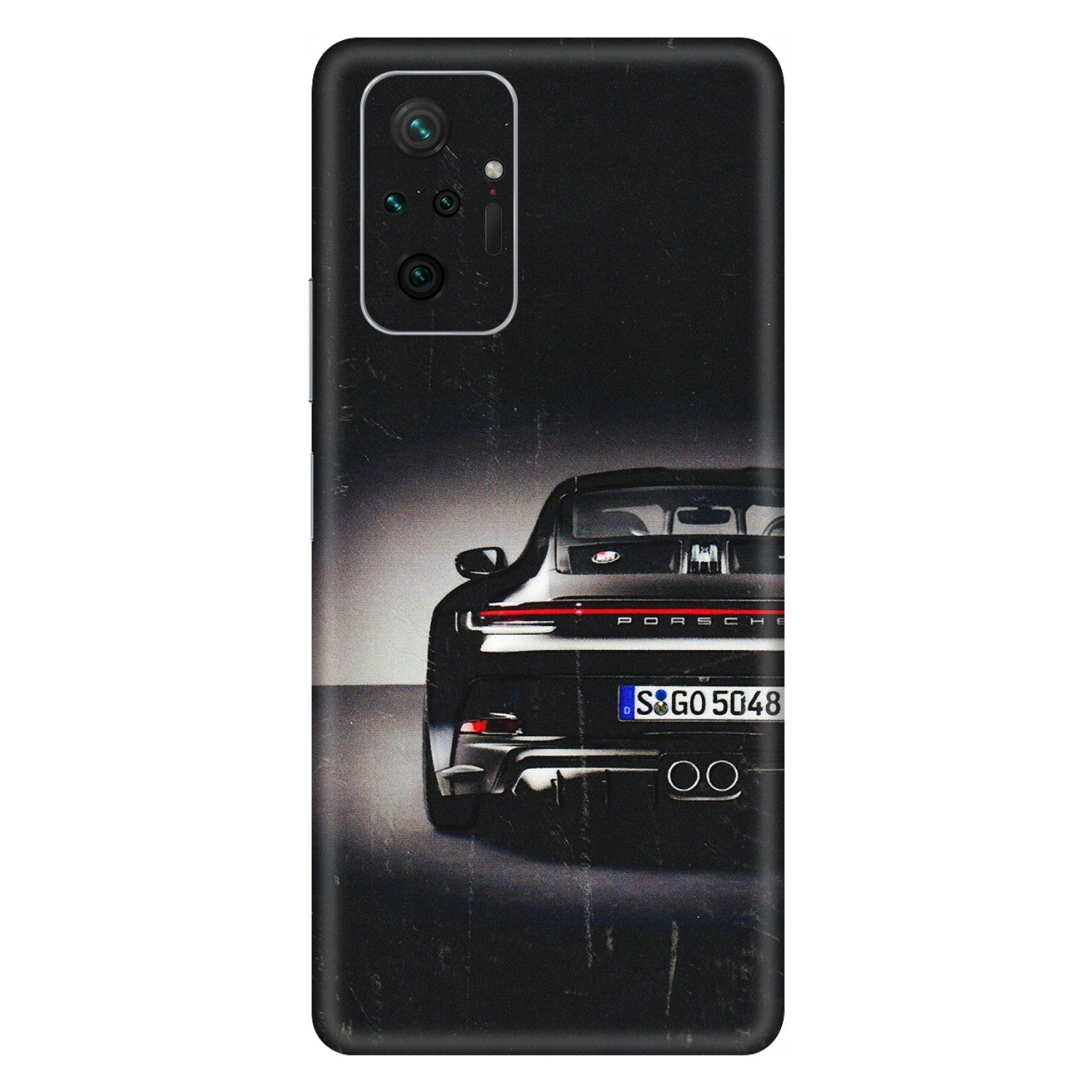 Xiaomi Redmi Phone Skins (All Models) - New Black Porsche GT3 - 3D Embossed Finish (L-327) Redmi Note 10 Pro Max
