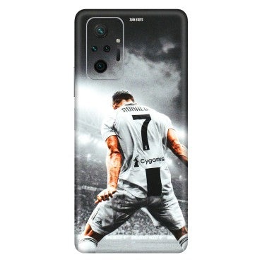 Xiaomi Redmi Phone Skins (All Models) - Ronaldo CR7 Crazy - 3D Embossed Finish (L-44) Redmi Note 10 Pro Max