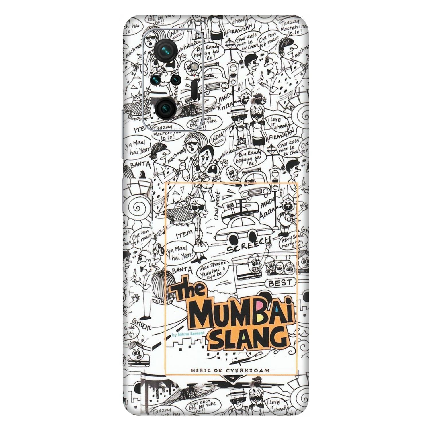 Xiaomi Redmi Phone Skins (All Models) - The Mumbai Slang - Matte Finish (M-142) Redmi Note 10 Pro Max
