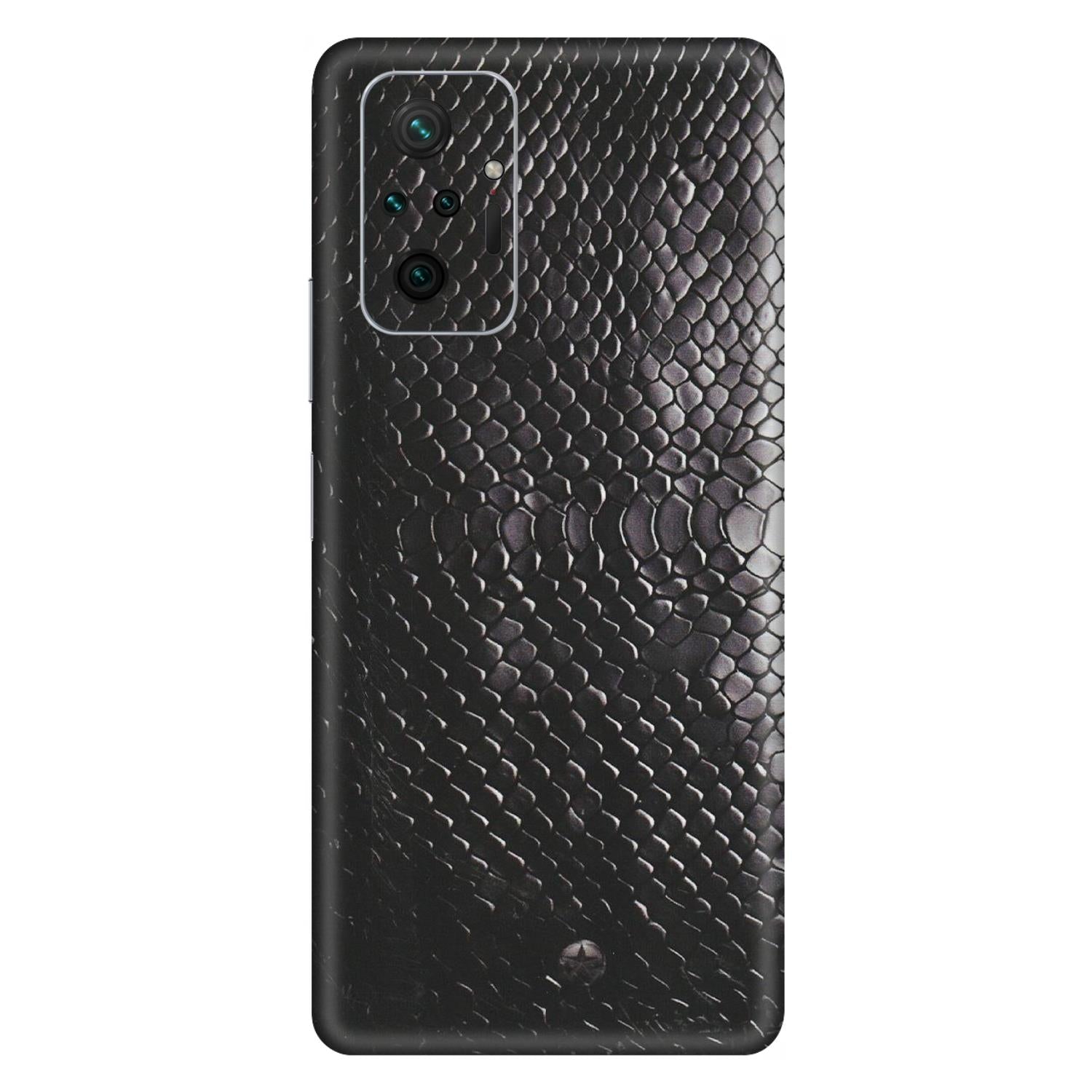 Xiaomi Redmi Phone Skins (All Models) - Black Snack Leather - Matte Finish (M-147) Redmi Note 10 Pro Max