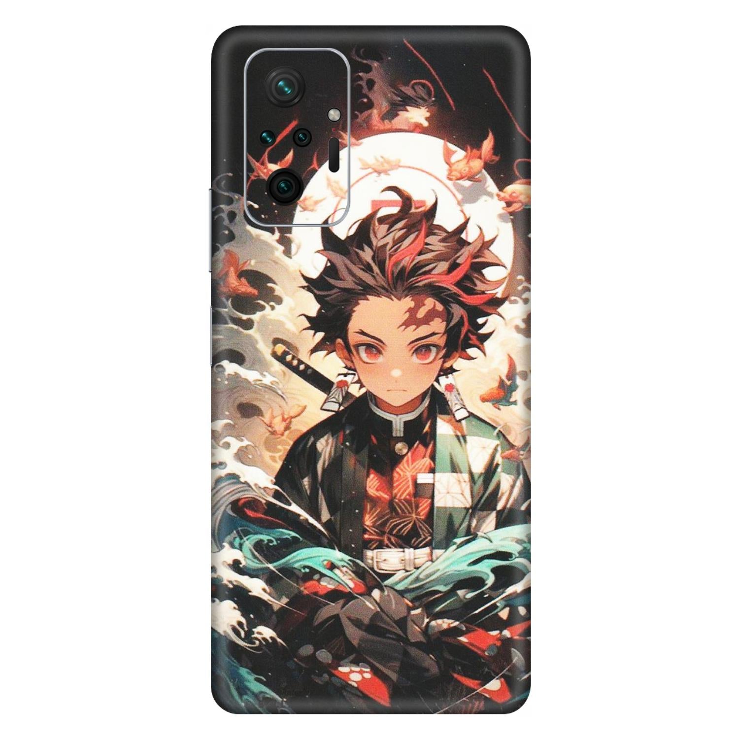 Xiaomi Redmi Phone Skins (All Models) - Tanjiro Demon Slayer Anime - Matte Finish (M-158) Redmi Note 10 Pro Max