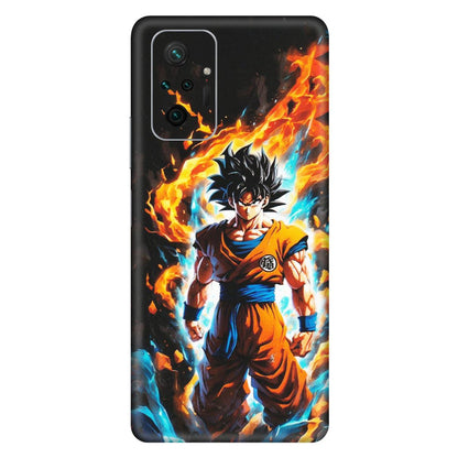 Xiaomi Redmi Phone Skins (All Models) - Goku Transformation Anime - Matte Finish (M-159) Redmi Note 10 Pro Max