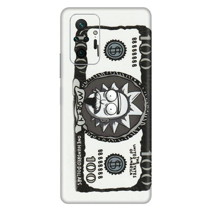 Xiaomi Redmi Phone Skins (All Models) - Rick And Morty Hundred Dollar Anime - Matte Finish (M-161) Redmi Note 10 Pro Max