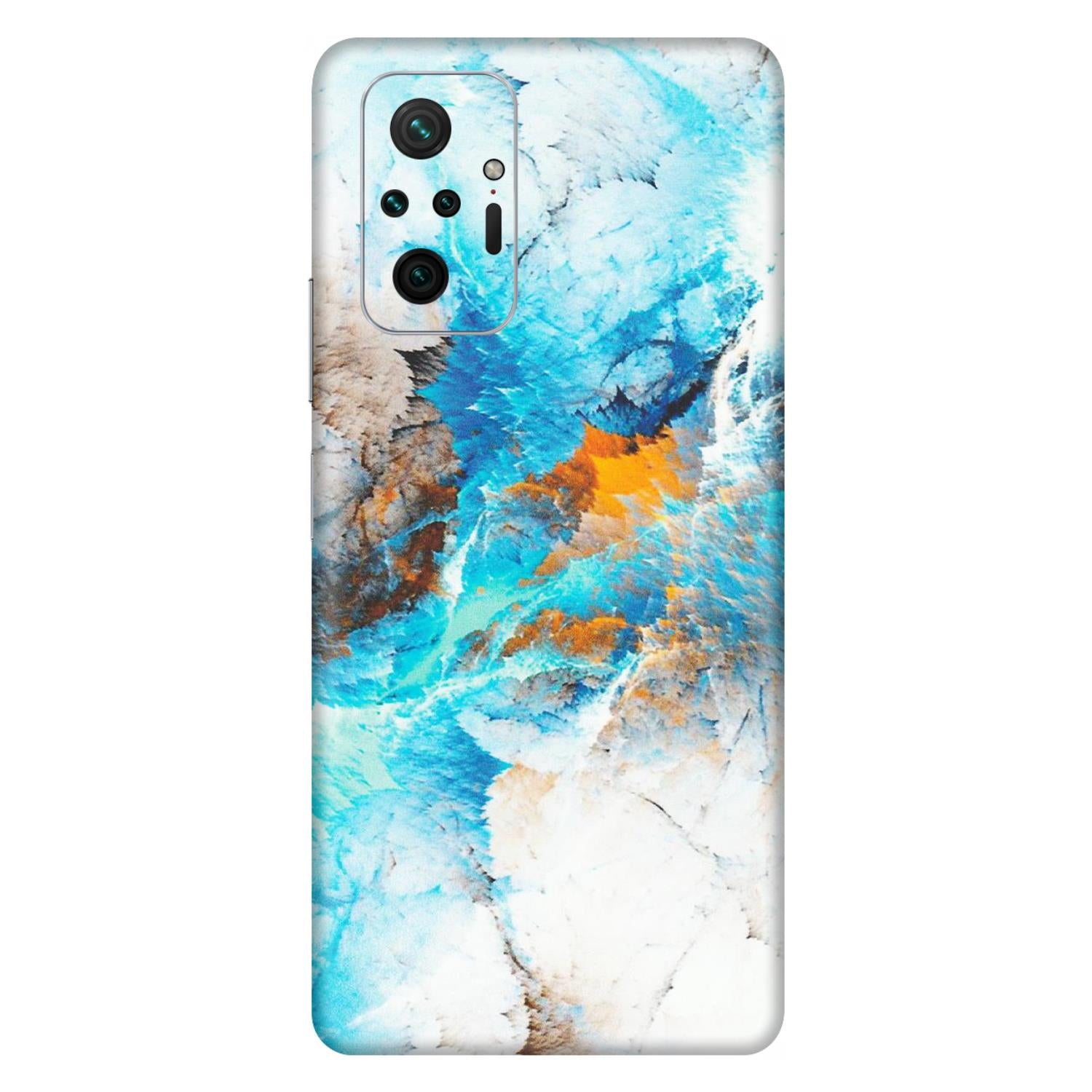 Xiaomi Redmi Phone Skins (All Models) - Blue Waves Abstract - Matte Finish (M-19) Redmi Note 10 Pro Max