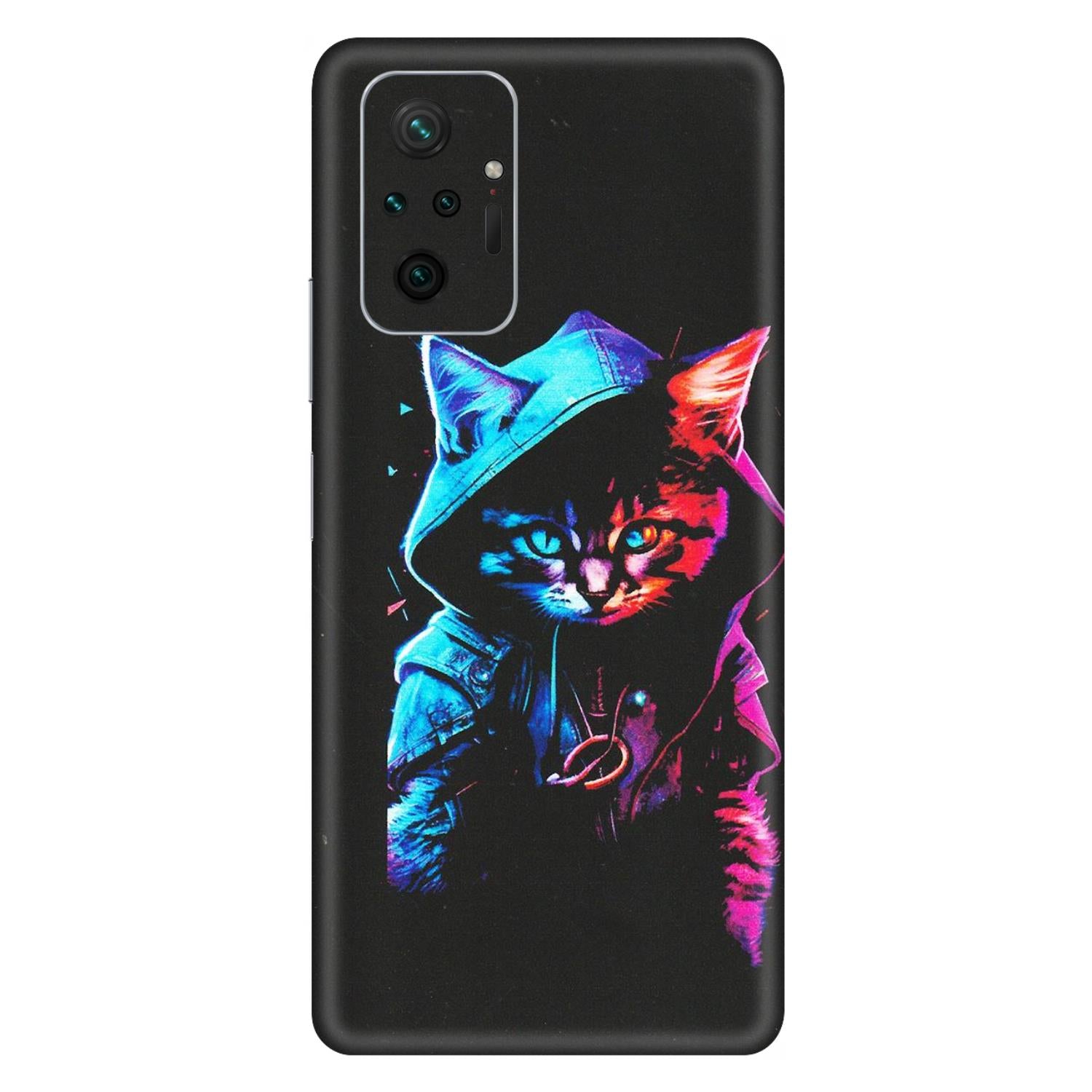 Xiaomi Redmi Phone Skins (All Models) - Cyberpunk Cat - Matte Finish (M-45) Redmi Note 10 Pro Max