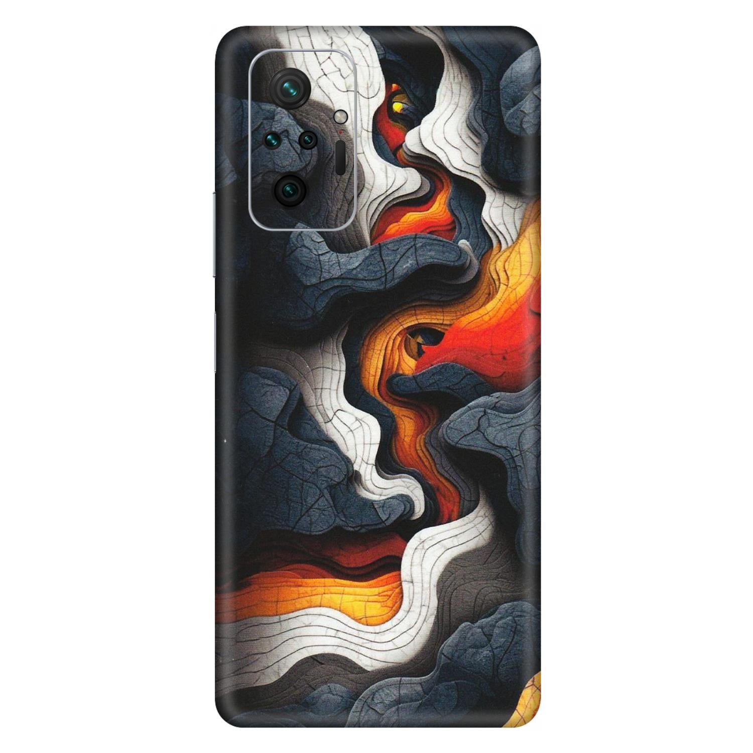 Xiaomi Redmi Phone Skins (All Models) - Abstract Volcanic Layers - Matte Finish (M-52) Redmi Note 10 Pro Max