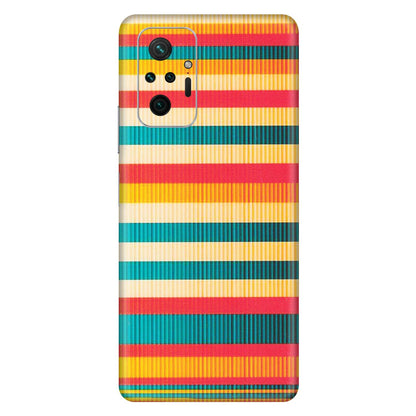 Xiaomi Redmi Phone Skins (All Models) - Colourful Stripes Soothing Effect - Matte Finish (M-86) Redmi Note 10 Pro Max
