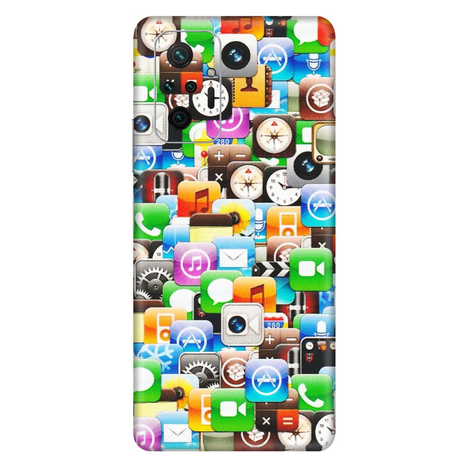 Xiaomi Redmi Phone Skins (All Models) - All Apple Icons - Matte Finish (M-93) Redmi Note 10 Pro Max