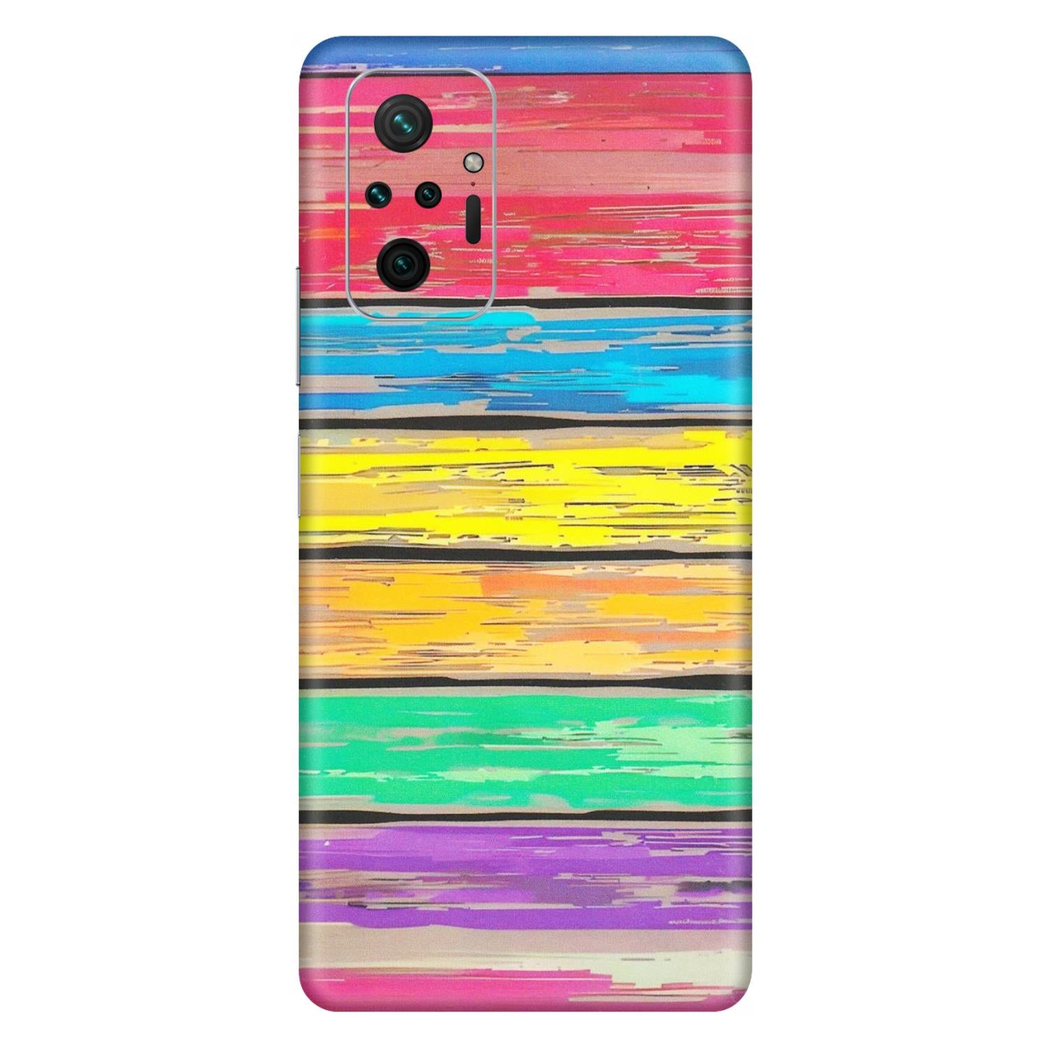 Xiaomi Redmi Phone Skins (All Models) - Multi Colour Wooden Wall - Matte Finish (M-96) Redmi Note 10 Pro Max