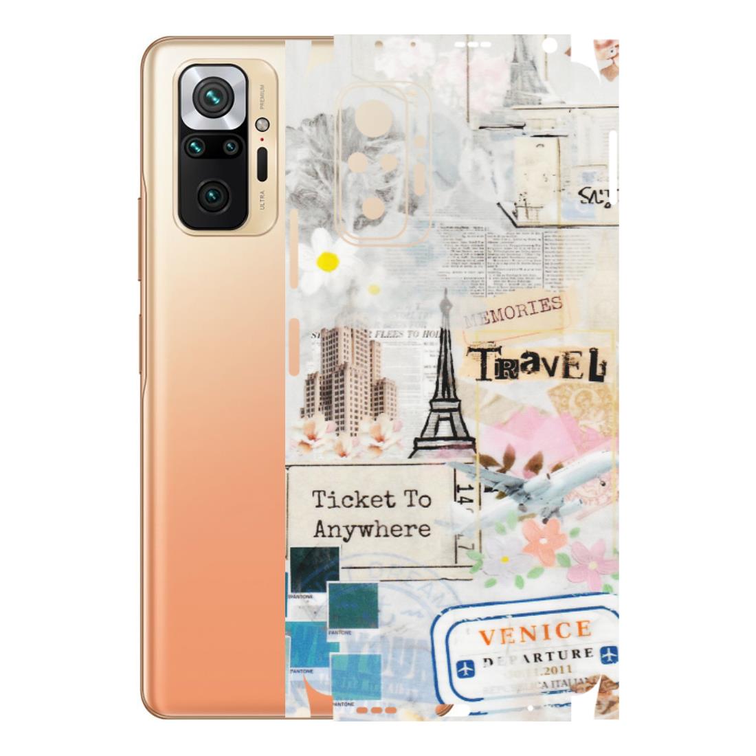 Xiaomi Redmi Phone Skins (All Models) - Travel Memories - Transparent Finish (T-09) Redmi Note 10 Pro Max