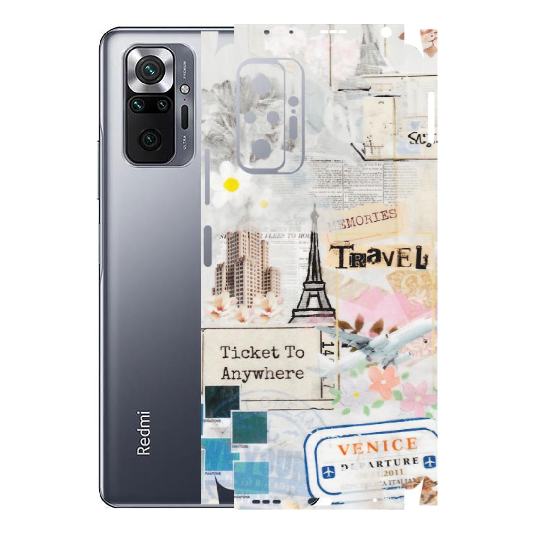Xiaomi Redmi Phone Skins (All Models) - Travel Memories - Transparent Finish (T-09) Redmi Note 10 Pro